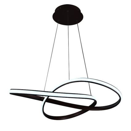 Lustră LED dimabilă pe cablu Brilagi COSMOWAVE LED/70W/230V 3000-6500K maro + telecomandă