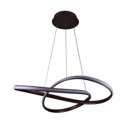 Lustră LED dimabilă pe cablu Brilagi COSMOWAVE LED/70W/230V 3000-6500K maro + telecomandă