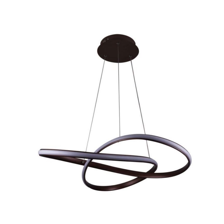 Lustră LED dimabilă pe cablu Brilagi COSMOWAVE LED/70W/230V 3000-6500K maro + telecomandă