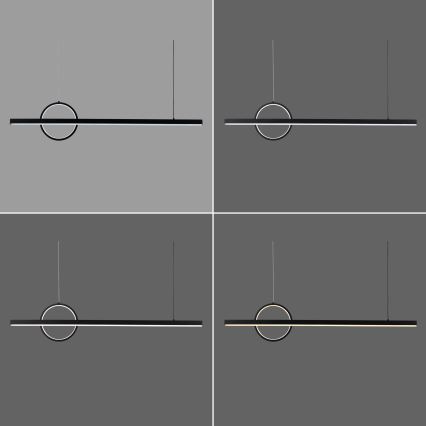 Lustră LED dimabilă pe cablu Brilagi NIVIO LED/20W/230V 3000-6000K + telecomandă