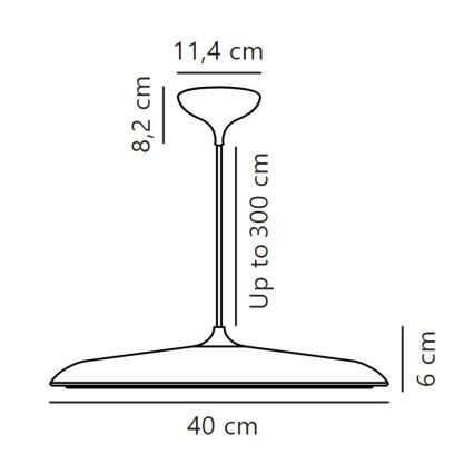 Lustră LED dimabilă pe cablu DFTP by Nordlux ARTIST LED/24W/230V d. 40 cm cupru