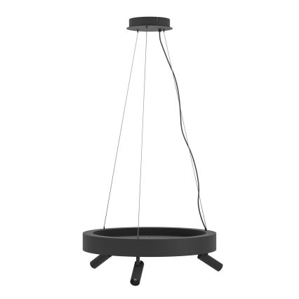 Lustră LED dimabilă pe cablu Eglo 3xLED/8W/230V + 3xLED/8,5W 3000K negru + telecomandă