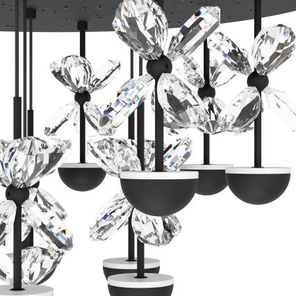 Lustră LED dimabilă pe cablu Eglo LED/23W/230V 3000K negru