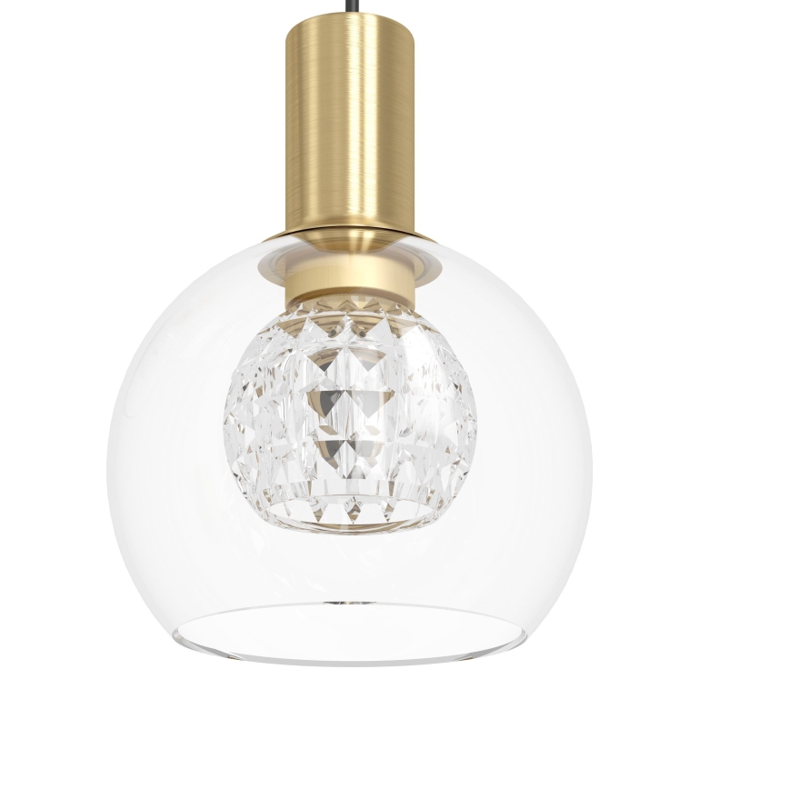 Lustră LED dimabilă pe cablu Eglo 6xLED/5,4W/230V 3000K auriu
