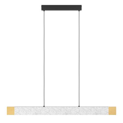 Lustră LED dimabilă pe cablu Eglo LED/22,2W/230V 3000K maro/gri