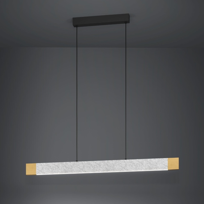 Lustră LED dimabilă pe cablu Eglo LED/22,2W/230V 3000K maro/gri