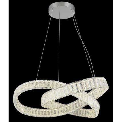 Lustră LED dimabilă pe cablu Globo LED/110W/230V 2700-6000K d. 78 cm + telecomandă