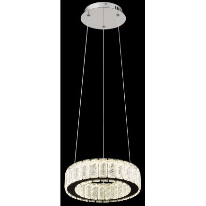 Lustră LED dimabilă pe cablu Globo LED/30W/230V 2700-6000K d. 30 cm + telecomandă