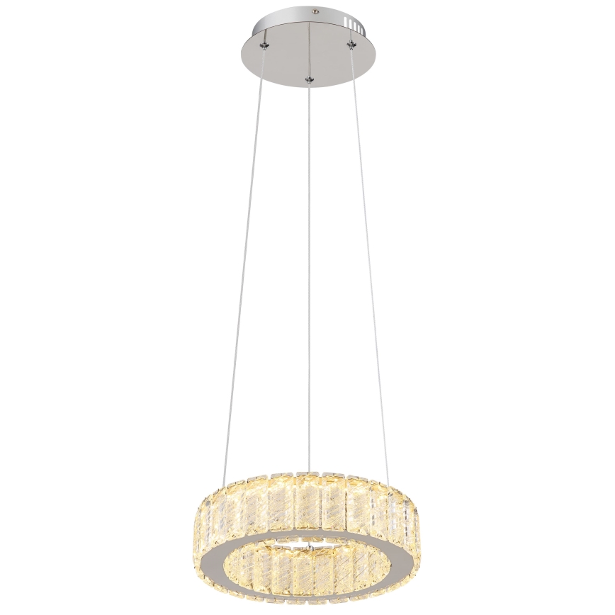 Lustră LED dimabilă pe cablu Globo LED/30W/230V 2700-6000K d. 30 cm + telecomandă