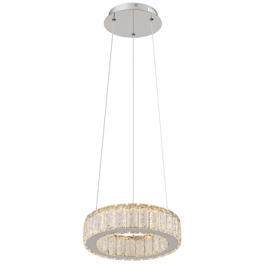 Lustră LED dimabilă pe cablu Globo LED/30W/230V 2700-6000K d. 30 cm + telecomandă