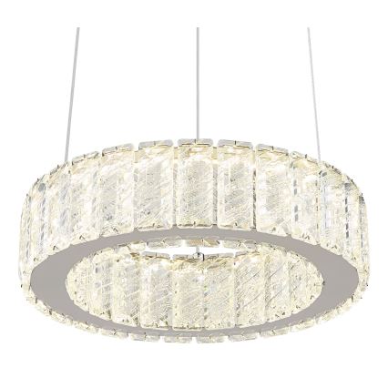 Lustră LED dimabilă pe cablu Globo LED/30W/230V 2700-6000K d. 30 cm + telecomandă