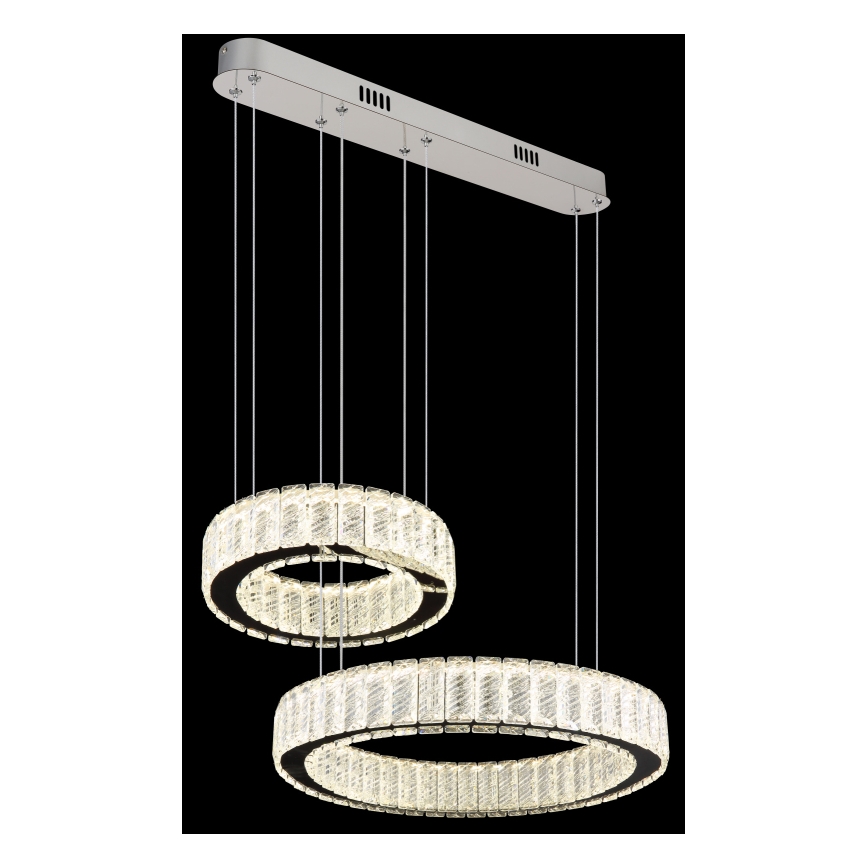 Lustră LED dimabilă pe cablu Globo LED/80W/230V 2700-6000K + telecomandă