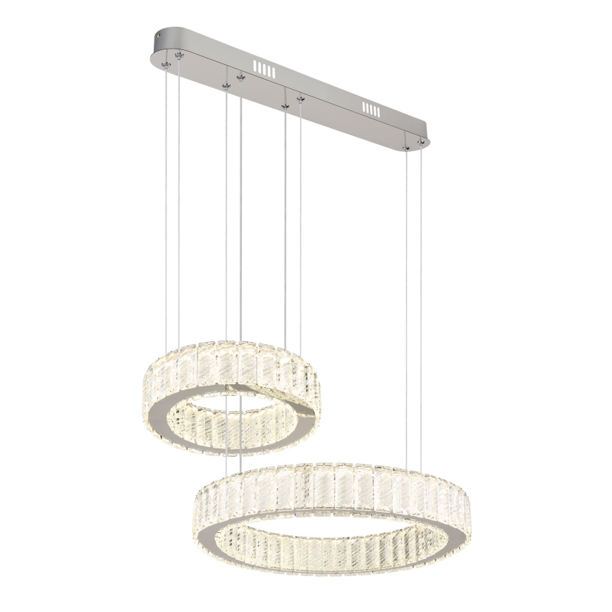 Lustră LED dimabilă pe cablu Globo LED/80W/230V 2700-6000K + telecomandă