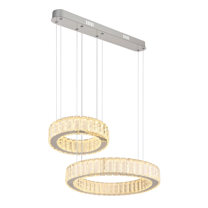 Lustră LED dimabilă pe cablu Globo LED/80W/230V 2700-6000K + telecomandă