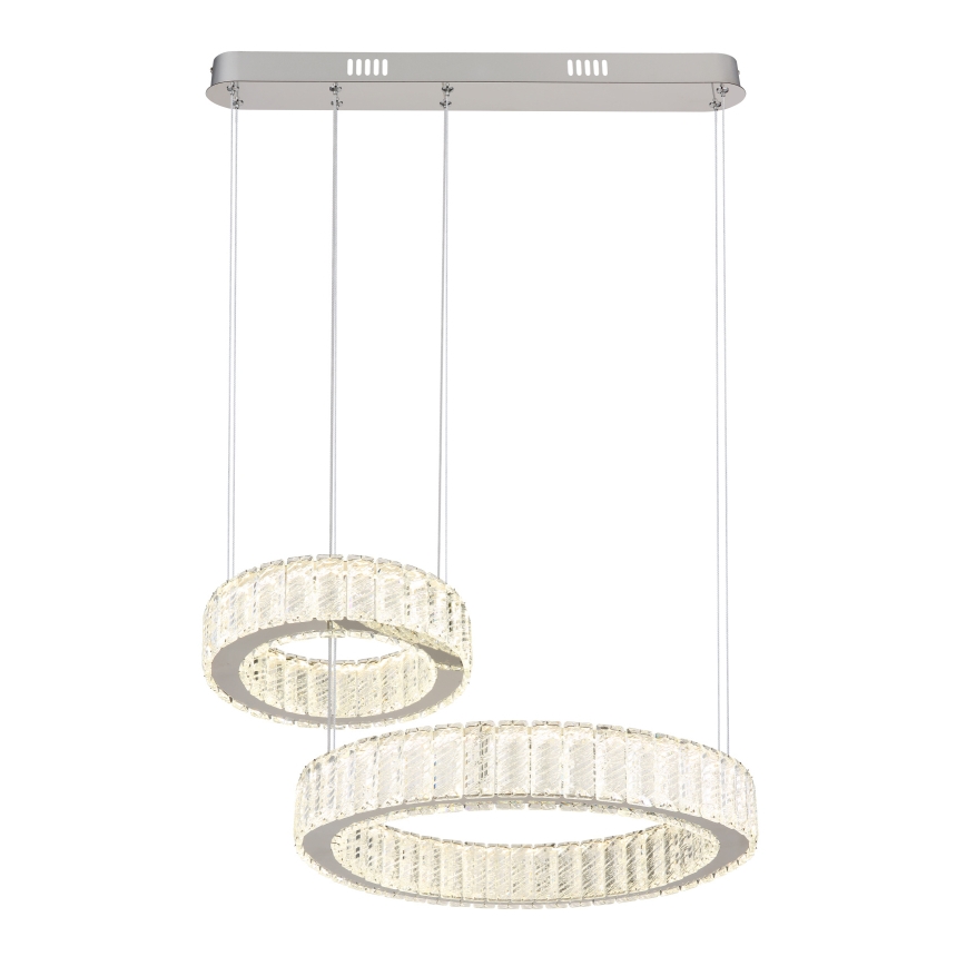 Lustră LED dimabilă pe cablu Globo LED/80W/230V 2700-6000K + telecomandă