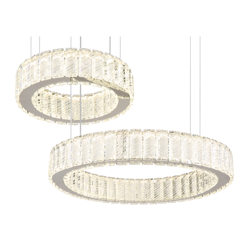 Lustră LED dimabilă pe cablu Globo LED/80W/230V 2700-6000K + telecomandă