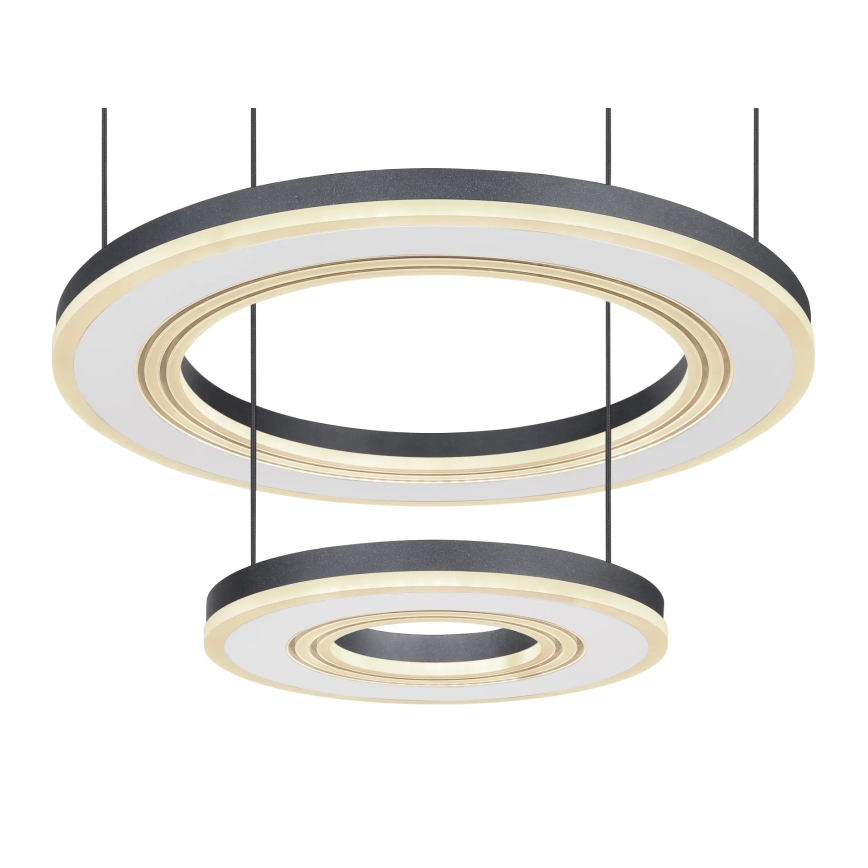 Lustră LED dimabilă pe cablu Globo LED/50W/230V 2700-6000K d. 50 cm negru + telecomandă