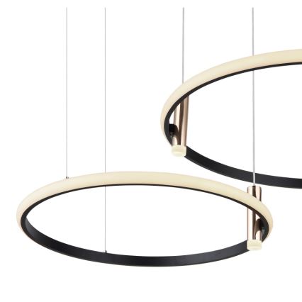 Lustră LED dimabilă pe cablu Globo LED/55W/230V 2700-6000K negru + telecomandă