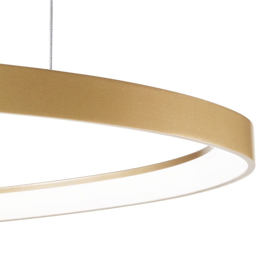 Lustră LED dimabilă pe cablu Ideal Lux GEMINI LED/48W/230V d. 61 cm auriu