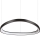 Lustră LED dimabilă pe cablu Ideal Lux GEMINI LED/48W/230V d. 61 cm negru