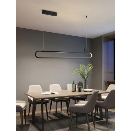 Lustră LED dimabilă pe cablu Immax NEO 07231L NEO LITE OVALE LED/50W/230V 2700-6500K Wi-Fi Tuya + telecomandă