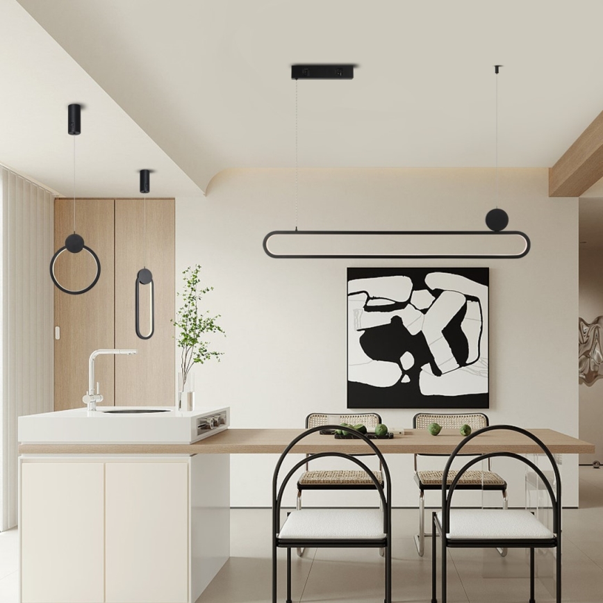 Lustră LED dimabilă pe cablu Immax NEO 07231L NEO LITE OVALE LED/50W/230V 2700-6500K Wi-Fi Tuya + telecomandă