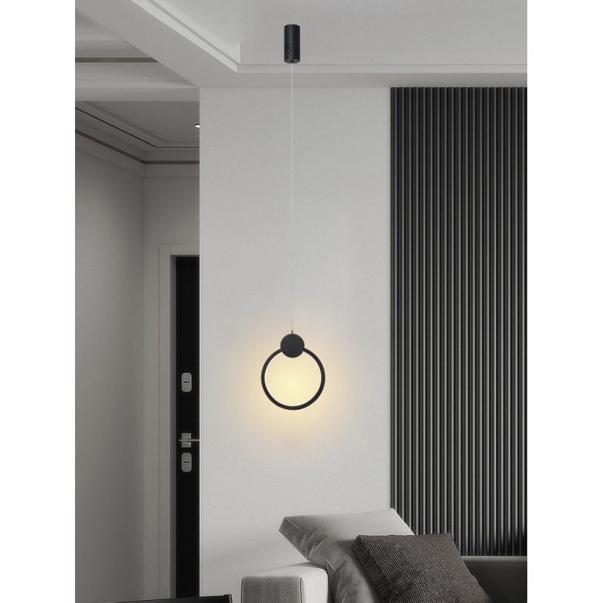 Lustră LED dimabilă pe cablu Immax NEO 07232L NEO LITE OVALE LED/18W/230V 2700-6500K Wi-Fi Tuya + telecomandă