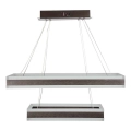 Lustră LED dimabilă pe cablu LED/113W/230V 3000K maro
