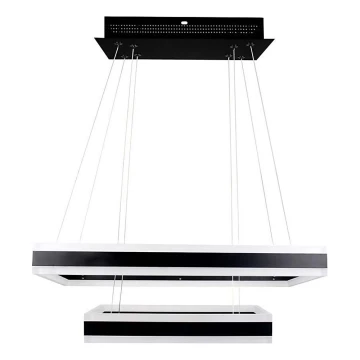 Lustră LED dimabilă pe cablu LED/113W/230V 3000K negru