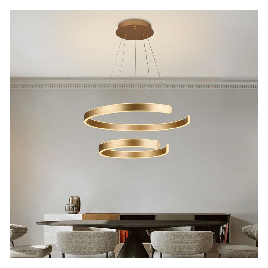 Lustră LED dimabilă pe cablu LED/120W/230V 3000-6500K d. 60 cm + telecomandă