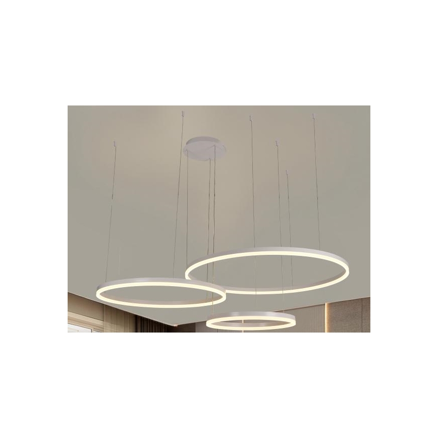 Lustră LED dimabilă pe cablu LED/125W/230V 3000-6500K + telecomandă
