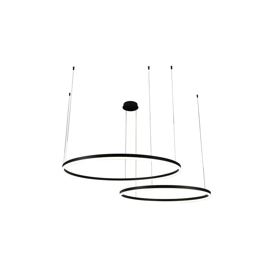 Lustră LED dimabilă pe cablu LED/128W/230V 3000-6500K + telecomandă