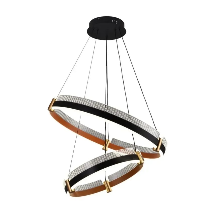 Lustră LED dimabilă pe cablu LED/140W/230V 3000-6500K d. 60 cm + telecomandă