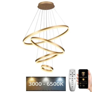 Lustră LED dimabilă pe cablu LED/165W/230V 3000-6500K d. 80 cm + telecomandă