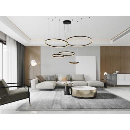 Lustră LED dimabilă pe cablu LED/220W/230V 3000-6500K + telecomandă