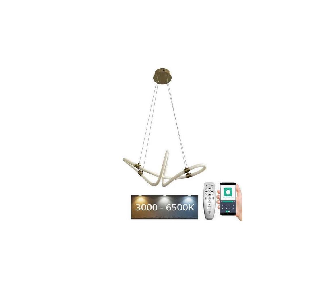 Lustră LED dimabilă pe cablu LED/25W/230V 3000-6500K + telecomandă