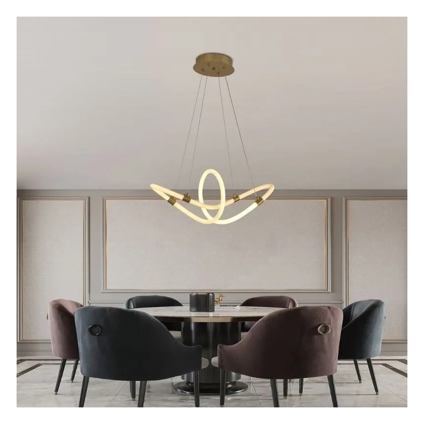 Lustră LED dimabilă pe cablu LED/25W/230V 3000-6500K + telecomandă