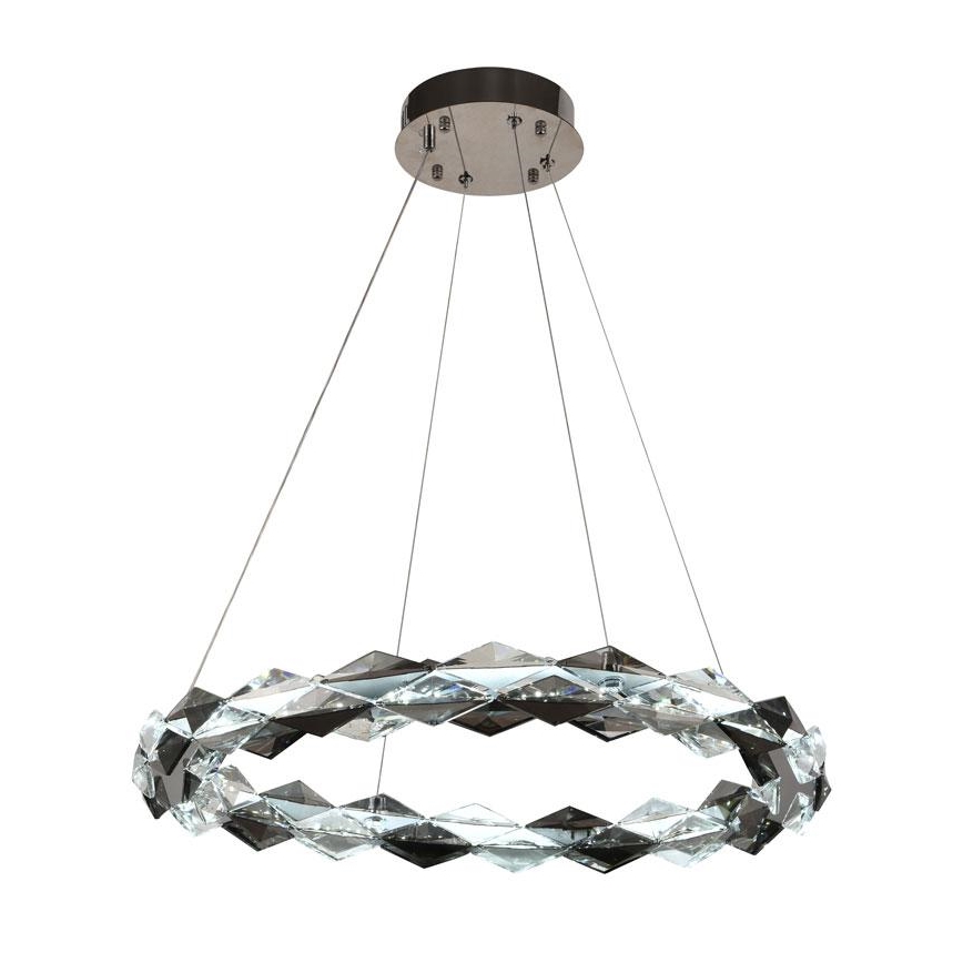 Lustră LED de cristal dimabilă pe cablu LED/40W/230V 3000-6500K crom lucios + telecomandă