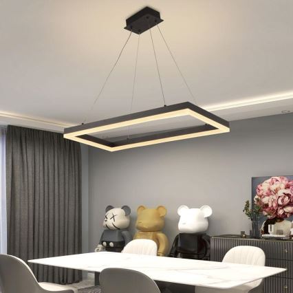 Lustră LED dimabilă pe cablu LED/40W/230V 3000-6500K + telecomandă