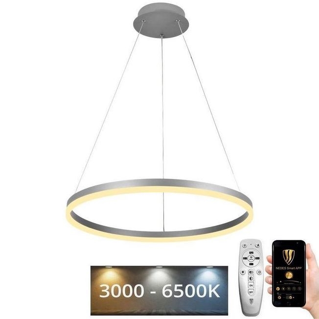 Lustră LED dimabilă pe cablu LED/42W/230V 3000-6500K d. 60 cm + telecomandă