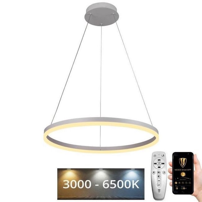 Lustră LED dimabilă pe cablu LED/42W/230V 3000-6500K + telecomandă