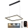 Lustră LED dimabilă pe cablu LED/55W/230V 3000-6500K + telecomandă