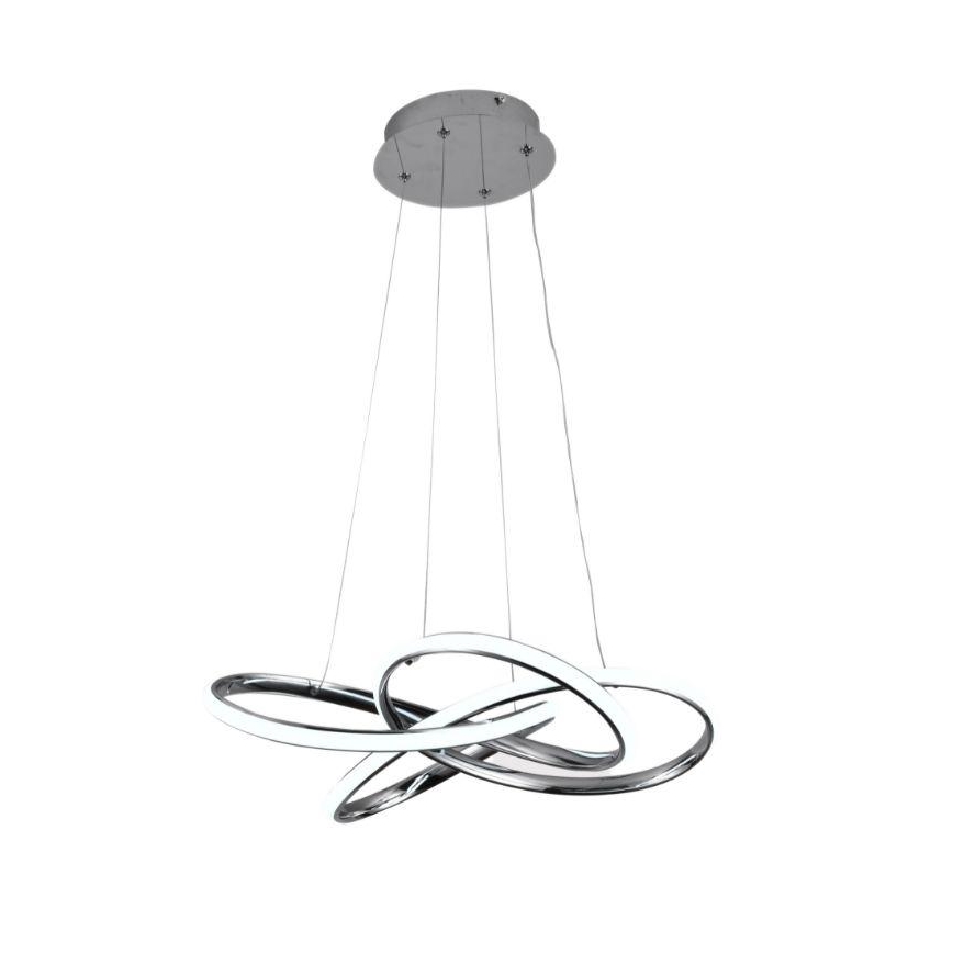 Lustră LED dimabilă pe cablu LED/65W/230V 3000-6500K d. 48 cm gri + telecomandă