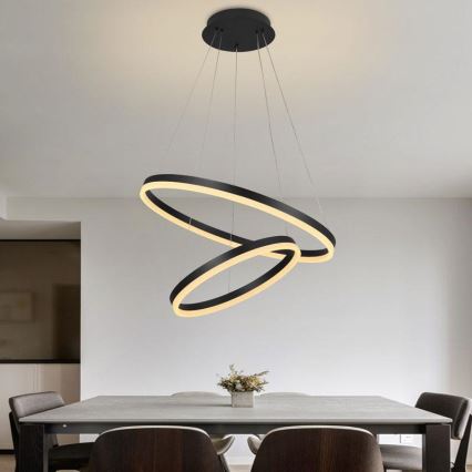 Lustră LED dimabilă pe cablu LED/70W/230V 3000-6500K d. 60 cm + telecomandă