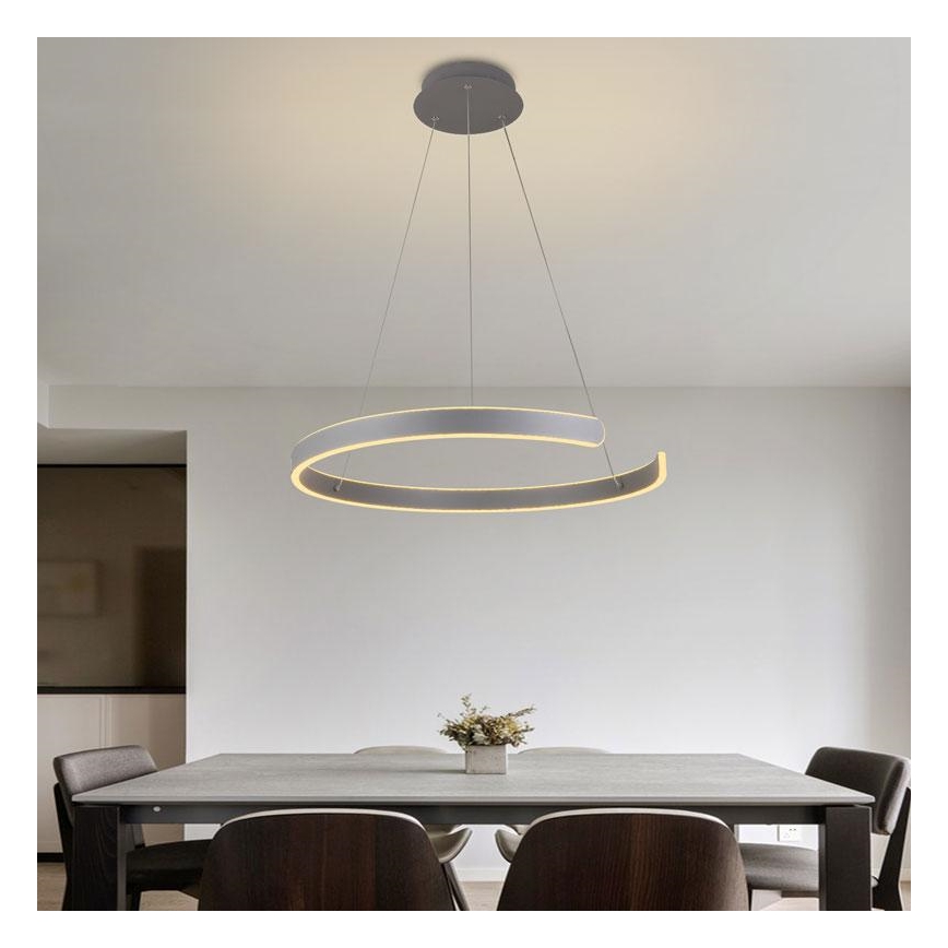 Lustră LED dimabilă pe cablu LED/70W/230V 3000-6500K d. 60 cm + telecomandă