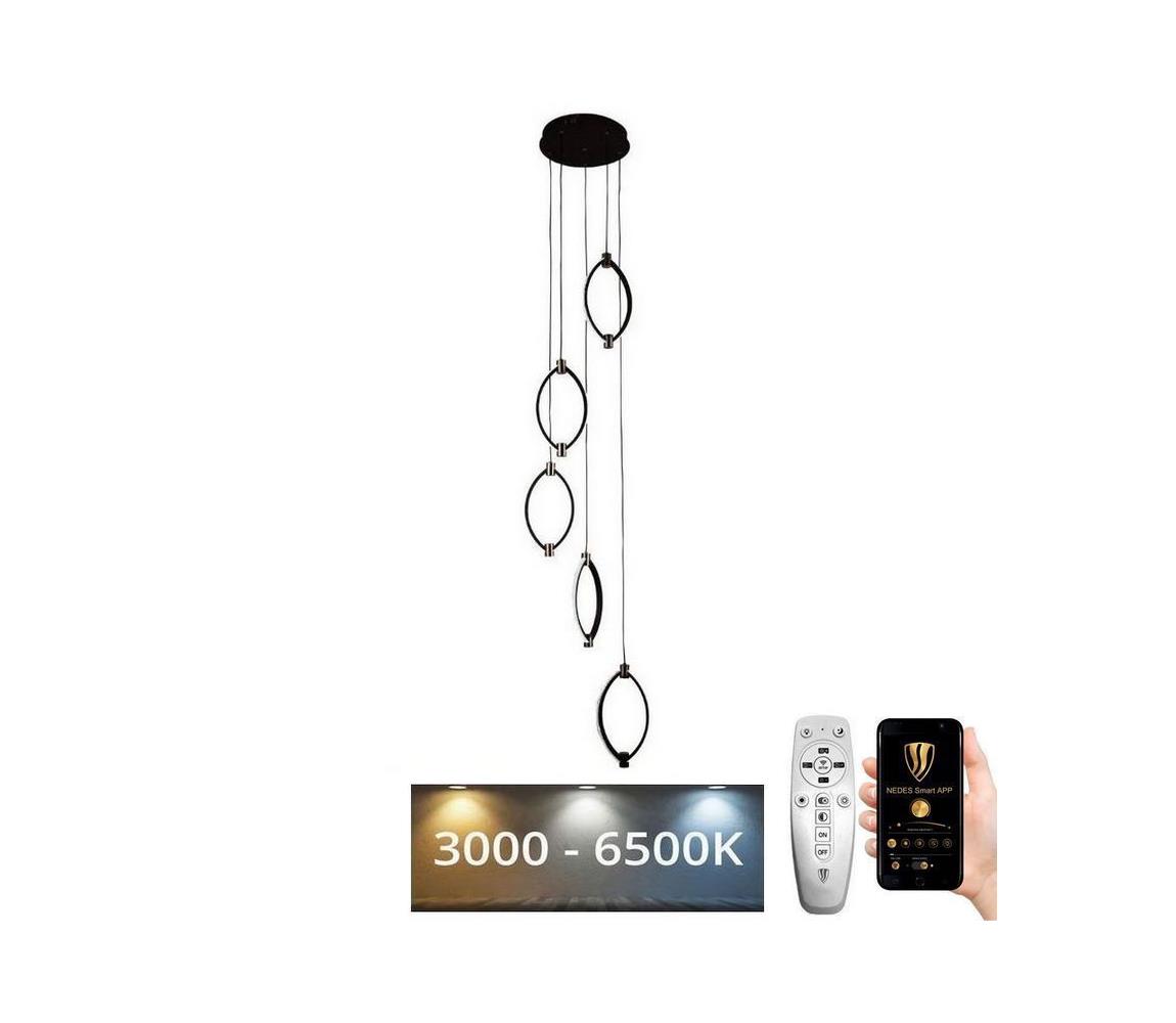 Lustră LED dimabilă pe cablu LED/70W/230V 3000-6500K + telecomandă