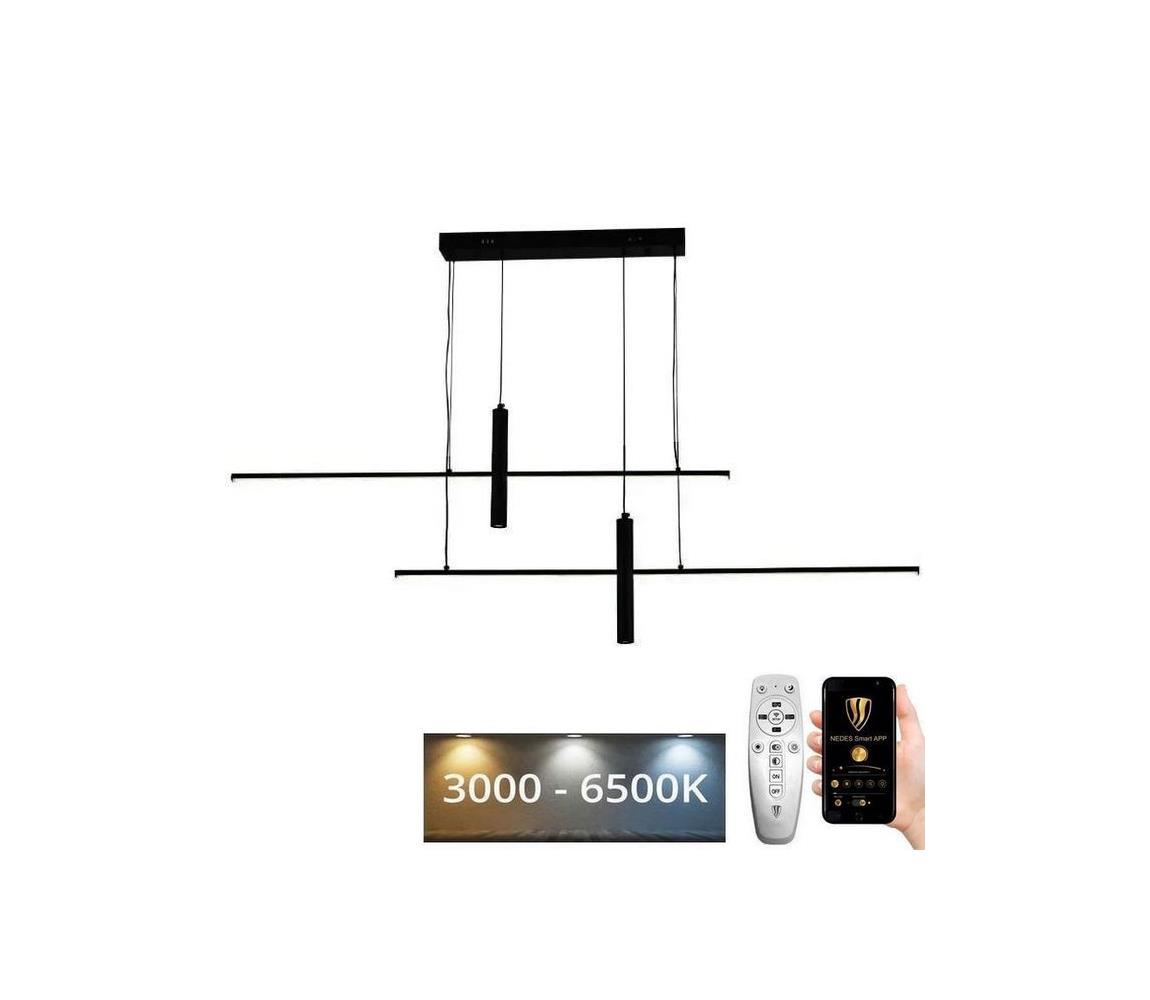 Lustră LED dimabilă pe cablu LED/70W/230V 3000-6500K + telecomandă