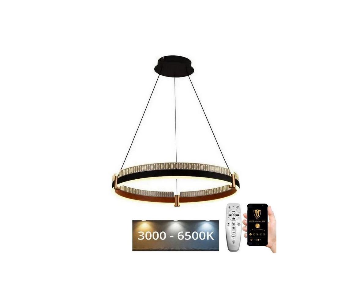 Lustră LED dimabilă pe cablu LED/80W/230V 3000-6500K + telecomandă