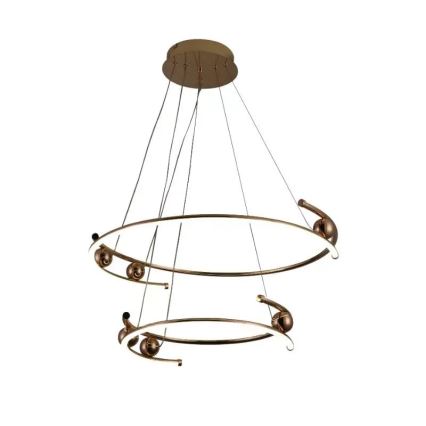 Lustră LED dimabilă pe cablu LED/80W/230V 3000-6500K d. 60 cm + telecomandă