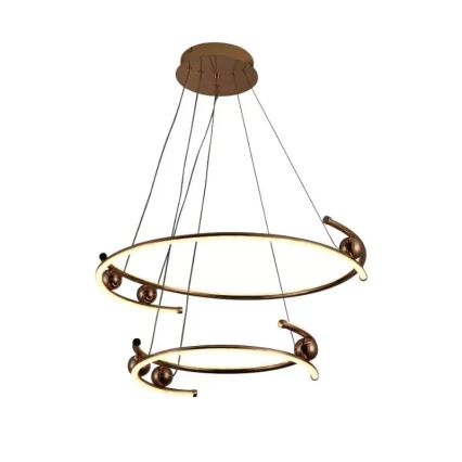 Lustră LED dimabilă pe cablu LED/80W/230V 3000-6500K d. 60 cm + telecomandă